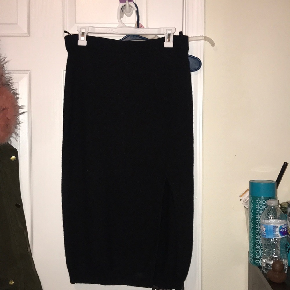 Rafaella black lambswool skirt